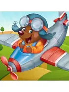 Алмазная мозаика KiKi "Смелый лётчик". 30*30, полная выкладка