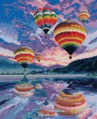 Алмазная мозаика на подрамнике KiKi "Воздушные шары" 40*50, полная выкладка.