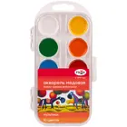 Акварель медовая. Гамма "Мультики". 10 цветов, б/кисти, пластиковый корпус.