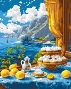 Картина по номерам на холсте 40х50 на подрамнике. "Свежее утро". GLAMA