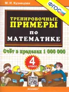 Математика. 4 класс. Счет в пределах 1 000 000. Тренировочные примеры.