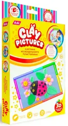 Набор для лепки. Картина из воздушного пластилина. "Божья коровка". KiKi.