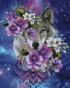 Алмазная мозаика на подрамнике KiKi "Космическая гармония" 40*50, полная выкладка.