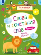 4-6 лет. Литературное чтение. Слова и сочетания слов. Тетрадь-тренажер.
