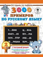 Русский язык. 2 класс. 3000 примеров по русскому языку. Крупный шрифт. Новые примеры.
