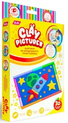 Набор для лепки. Картина из воздушного пластилина. "Ракета". KiKi.