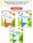 Плешаков. Волкова. Набор рабочих тетрадей. 4 класс. Школа России. ФГОС Новый.
