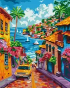 Картина по номерам на холсте 40х50 на подрамнике. "Курорт".