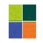 Тетрадь 80 листов, клетка, обложка мелованный картон, блок офсет, белизна 100%, выб. лак. BG "Monocolor. Стихии".