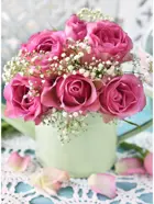 Алмазная мозаика на подрамнике. "Прекрасные цветы" 30*40, полная выкладка.