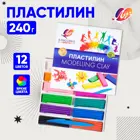 Пластилин. «Луч. Классика цвета». 12 цветов, Стек. Упаковка картон. 240 гр.