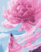 Картина по номерам на холсте 40х50 на подрамнике. "Безмятежность гор".