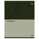 Тетрадь предметная 48 листов. Линия. Обложка мелованный картон, блок офсет, белизна 90%. BG "Single colour" - Литература, эконом.