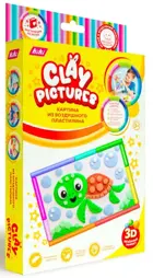 Набор для лепки. Картина из воздушного пластилина. "Черепашка". KiKi.