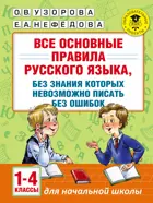 Русский язык. 1-4 класс. Все основные правила русского языка, без знания которых невозможно писать без ошибок.