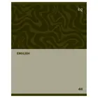 Тетрадь предметная 48 листов. Клетка. Обложка мелованный картон, блок офсет, белизна 90%. BG "Single colour" - Английский язык, эконом.