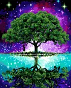 Картина по номерам на холсте 40х50 на подрамнике. "Древо жизни".