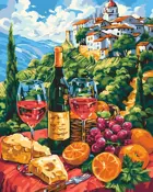 Картина по номерам на холсте 40х50 на подрамнике. "Солнечная Италия".