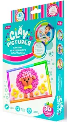 Набор для лепки. Картина из воздушного пластилина. "Пушистая овечка". KiKi.