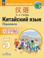 Китайский язык. 5 класс. Прописи. ФГОС Новый.