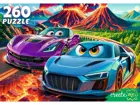 Пазлы классические для детей "Гонки на вулканах". 260 элемента.