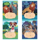 Тетрадь 12 листов, клетка, обложка мелованный картон. BG "Волшебник изумрудного города" (16 шт.)