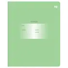 Тетрадь 18 листов, клетка, обложка мелованный картон. "Первоклассная". Светло-зеленая. (10 шт.)