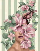 Картина по номерам на холсте 40х50 на подрамнике. "Цветение". (серия Арт-флора).