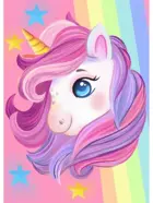 Алмазная мозаика KiKi "Сказочный единорог" 30*40, полная выкладка