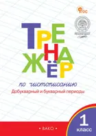 Тренажер по чистописанию. 1 класс. Добукварный и букварный периоды. ФГОС. Новый.