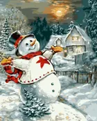 Картина по номерам на холсте 40х50 на подрамнике. "Какой чудесный день!"