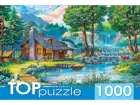 Пазлы классические. TOPpuzzle "Домик у лесного пруда". 1000 элементов.